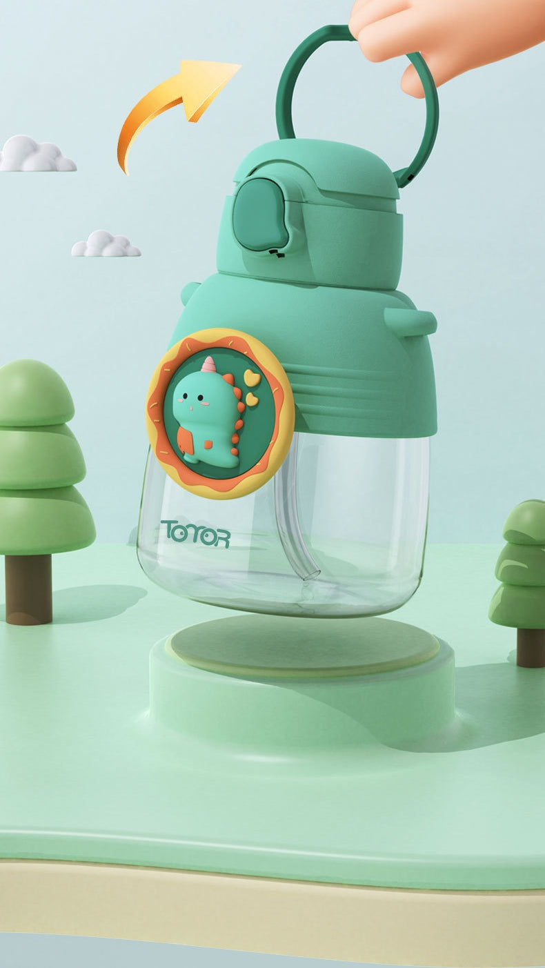 Buzz Frozen Spiderman Water Bottle Reusable Kids 700ml PP with Two Lids Leak Proof with straw Lid BPA Free Drinking bottle(Buzz)