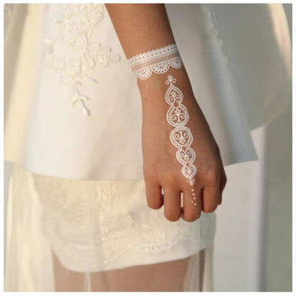 9 Sheets Women Men Gold Fashion Metallic Temporary Tattoos Waterproof Stickers Festival Fake Jewelry Tattoos Body Art