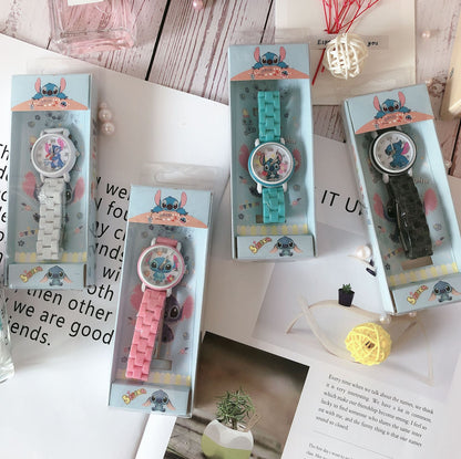 Analogue Quartz Watch with Stainless Steel Strap Bracelet Cats Girls Toddler Watches Gifts for Kids Birthday Gifts Gift Box
