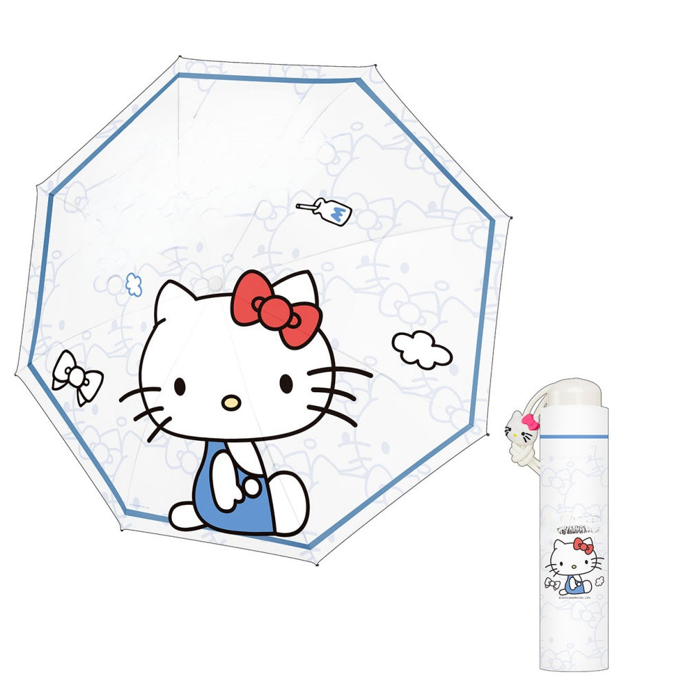 Umbrella for  Teens Kids Folding Telescopic UV Protection Umbrella Lightweight Travel School Work Gifts Girls Boys(Hello kitty)