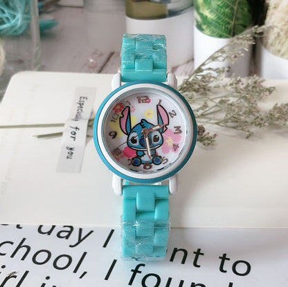 Analogue Quartz Watch with Stainless Steel Strap Bracelet Cats Girls Toddler Watches Gifts for Kids Birthday Gifts Gift Box