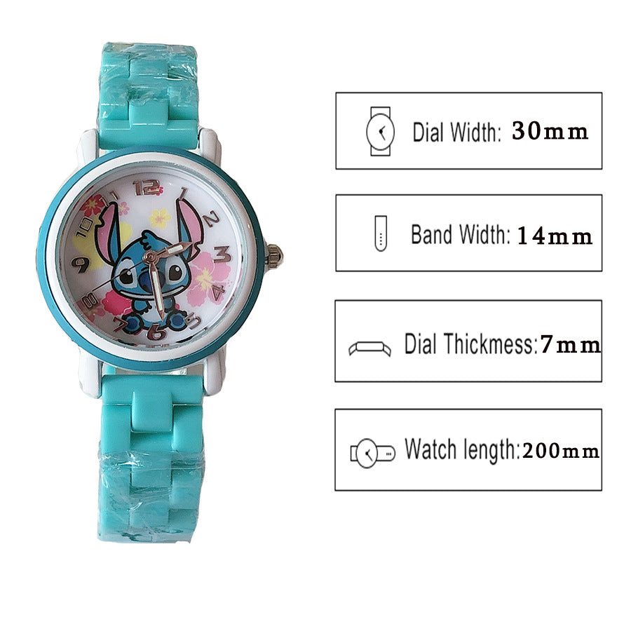 Analogue Quartz Watch with Stainless Steel Strap Bracelet Cats Girls Toddler Watches Gifts for Kids Birthday Gifts Gift Box