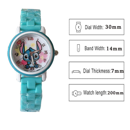 Analogue Quartz Watch with Stainless Steel Strap Bracelet Cats Girls Toddler Watches Gifts for Kids Birthday Gifts Gift Box