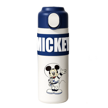 400ml Kids Elsa Water Bottles for Girls, Stainless Steel Water Bottle for School, Vacuum Insulated, BPA-Free, Leak-proof, Double-Walled, Metal Drink Bottle Hot Cold (Mickey Mouse)