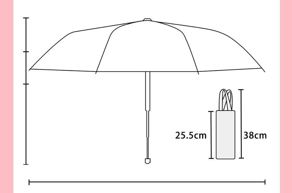 Umbrella for  Teens Kids Folding Telescopic UV Protection Umbrella Lightweight Travel School Work Gifts Girls Boys(Hello kitty)