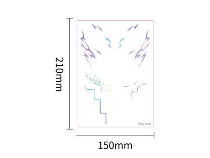 Temporary Tattoos for Kids, Kpop Cosplay Accessories, Kids Laser Tattoos for Girls Boys Face Body Christmas Costumes Cosplay Accessories Fake Hunters Tattoos (Face 4pcs) Brand: ISABELLA MOON