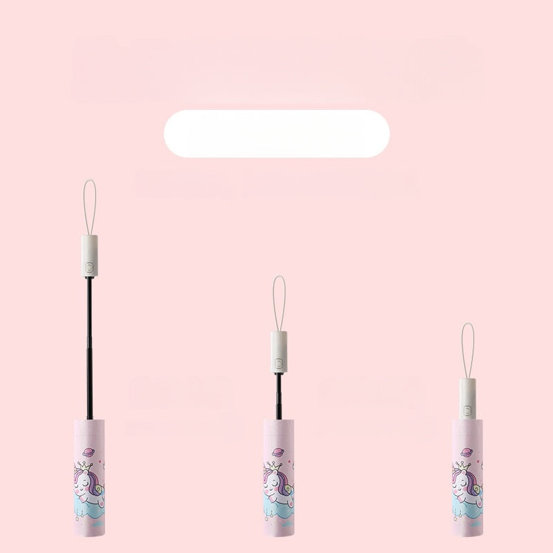 Umbrella for  Teens Kids Folding Telescopic UV Protection Umbrella Lightweight Travel School Work Gifts Girls Boys (Unicorn)