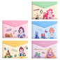 5PCS Plastic Wallets A4, 5 different designs Plastic Folders Popper Folder with Snap Closure, Lightweight Wallets for Document Office School Organization for Kids Adults