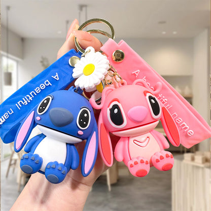 2PCS Buzz Keyring Keychain School bag Ornament Key Ring Decoration Cute Gifts for Women Girls Boys Pendant Chain Jewelry Gift For Kids