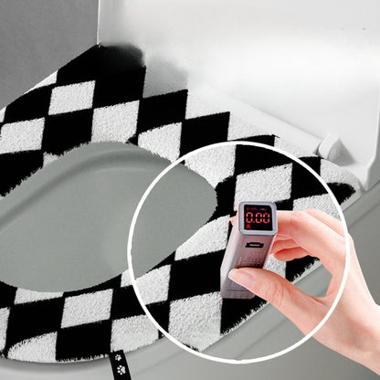 Bathroom Toilet Seat Closestool Washable Soft Warmer Mat Cover Pad Cushion Cover