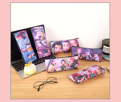 KPOP Pencil Pen Case,Office College School Pouch Holder Supplies Gifts Stationery bag Cosmetic Bag(KPOP)