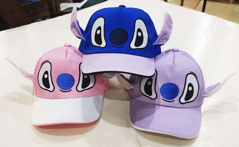Kids Cotton Baseball Cap Hat for Boys, Boys Caps Perfect for Outdoor Sunny Days Sun Hat 3+ Years(Stitch)