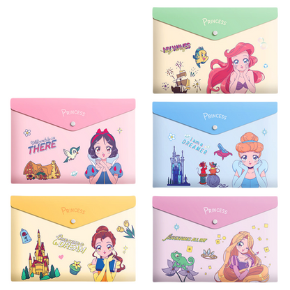 5PCS Plastic Wallets A4, 5 different designs Plastic Folders Popper Folder with Snap Closure, Lightweight Wallets for Document Office School Organization for Kids Adults (Toy  Story)