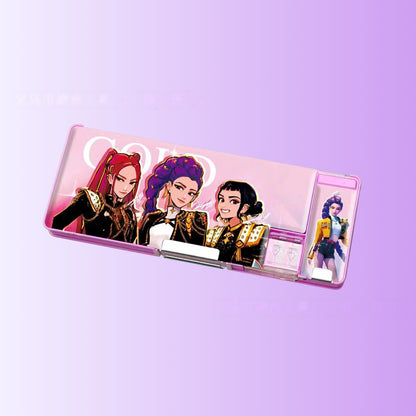 Kpop Pencil Pen Case,Office College School Pouch Holder Supplies Gifts Stationery Cosmetic (Kpop 1pcs (Random Color))