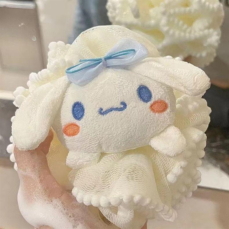 3PCS Kids Women Girls Cute Kitty Mesh Bath Shower Puff Sponge Loofahs, Children's Cartoon Bath Spong Durable Mesh Pouf Ball for Luxurious Shower Experience