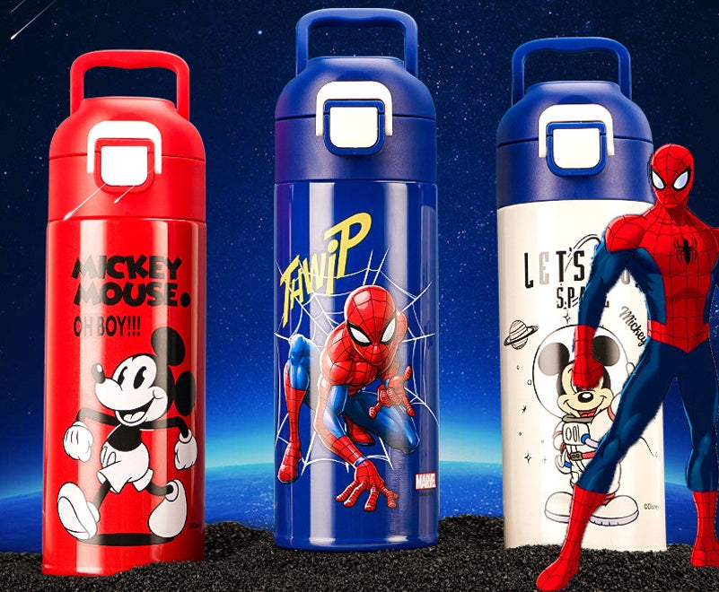 Kids Water Bottles for Girls, Stainless Steel Water Bottle for School, Vacuum Insulated, BPA-Free, Leak-Proof, Double-Walled, Metal Drink Bottle Hot Cold