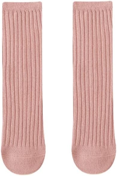 3 Pairs Back to School Kids Girls Knee High Plain School Uniform Colourful Cotton Rich Socks