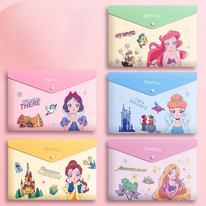 5PCS Plastic Wallets A4, 5 different designs Plastic Folders Popper Folder with Snap Closure, Lightweight Wallets for Document Office School Organization for Kids Adults