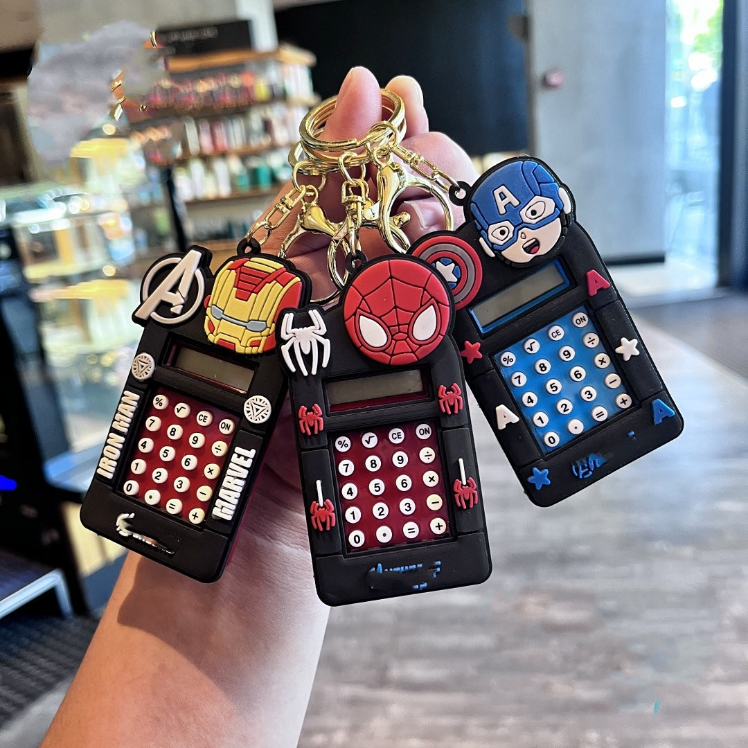 Pocket Calculator, Classic and advanced functions, Desktop Calculator with Large LCD Display and Sensitive Button,Standard Function for Office, Home, School (Spiderman)