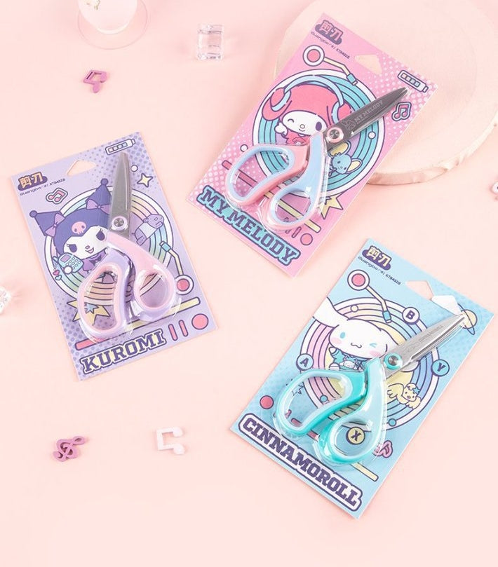 Kids Kitty cute Scissors,Children Blunt tip Safety Scissors with Plastic Handle for Scrapbooking Art DIY Craft Students Teaching Stationery