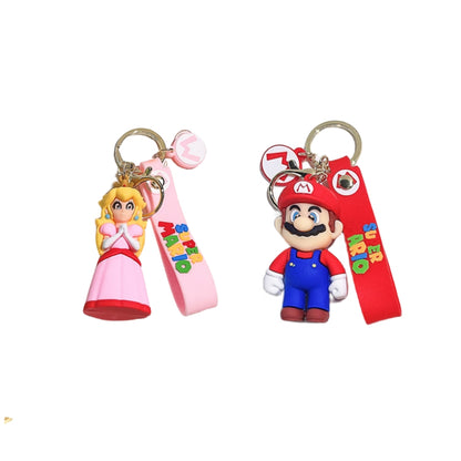 2PCS Buzz Keyring Keychain School bag Ornament Key Ring Decoration Cute Gifts for Women Girls Boys Pendant Chain Jewelry Gift For Kids