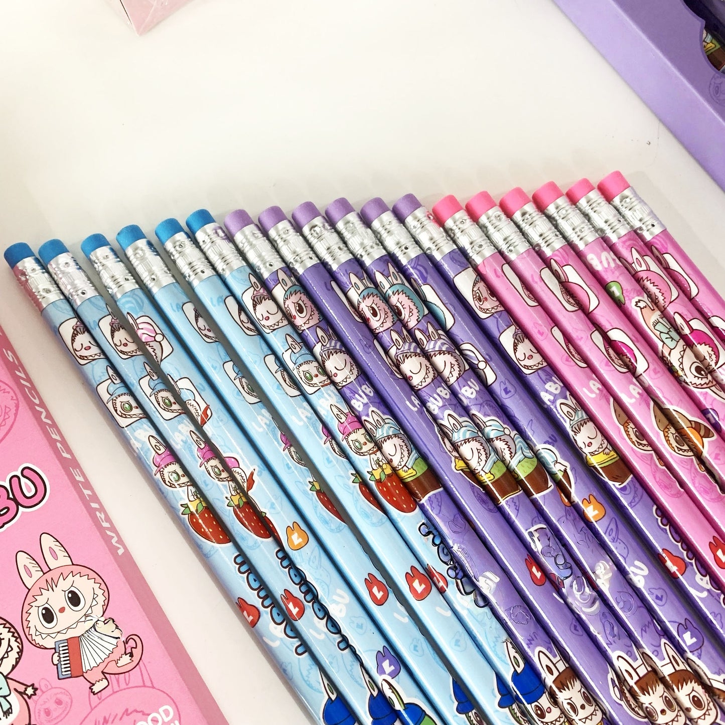 12 Pack Princess Spider HB Pencils with erasers Kids Children Party Bag Fillers School Office