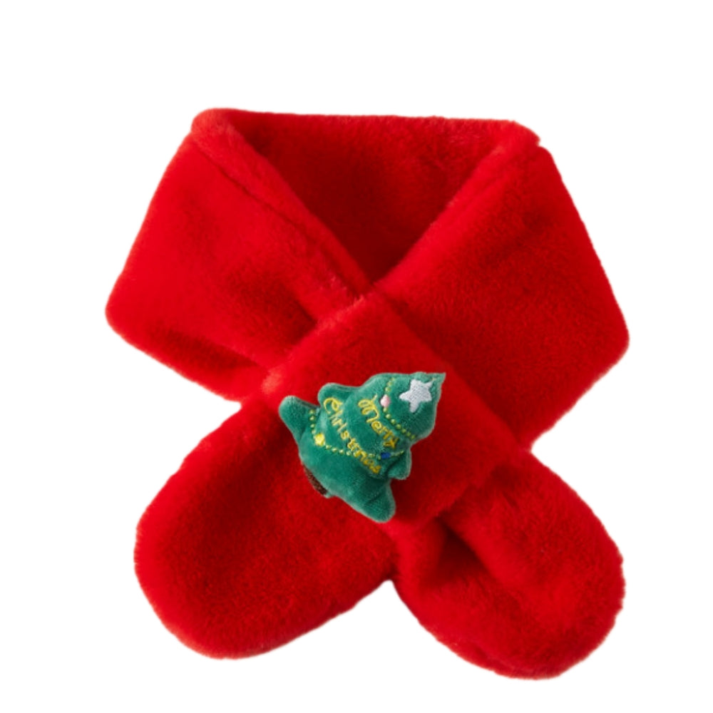 Kids Winter Beanie Scarf for 2-10 Years Old Boys Girls Christmas reindeer snowman santa tree Rabbit Capybara Cat Outdoor Warm Fleece Lined Thermal Knit Fluffy Pom (D)