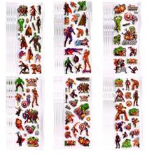 24 Sheets Kids Toddlers 3D Princess Spider Aven Puffy Stickers Party Bag Fillers Boys Girls Teachers as Reward Craft Scrapbooking Animals Trucks Airplane(Avengers)
