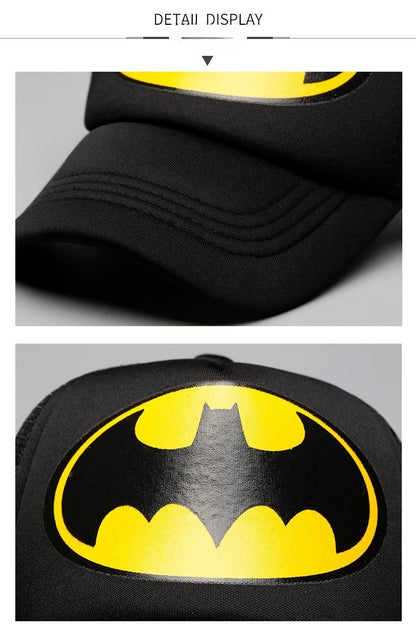 Kids Cotton Baseball Cap Hat for Boys, Boys Caps Perfect for Outdoor Sunny Days Sun Hat 3+ Years(Batman)