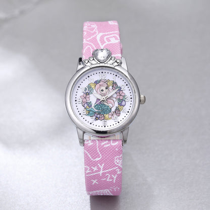 Analogue Quartz Watch with Stainless Steel Strap Bracelet Cats Girls Toddler Watches Gifts for Kids Birthday Gifts Gift Box