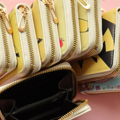 Stitch Kids GIrls Women Wallet Cute Trifold Wallet with Coin Purse Card Slots with zip pockets Gifts PU leather