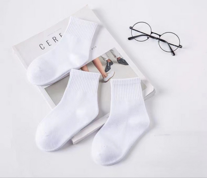 6 Pairs School Uniform Boys Girls Childrens Kids rich cotton plain sports ankle Socks Infant