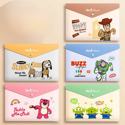 5PCS Plastic Wallets A4, 5 different designs Plastic Folders Popper Folder with Snap Closure, Lightweight Wallets for Document Office School Organization for Kids Adults