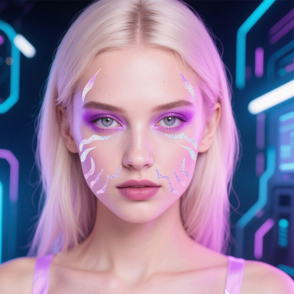 Temporary Tattoos for Kids, Kpop Cosplay Accessories, Kids Laser Tattoos for Girls Boys Face Body Christmas Costumes Cosplay Accessories Fake Hunters Tattoos (Body 6pcs)