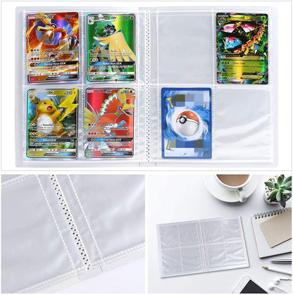 Card Binder for trading cards, 4-Pocket Collection Card Holder, Card Album Case Folder book, 30 Pages 240 Cards Capacity Collectible Card Case Folder Album （Colour 3）