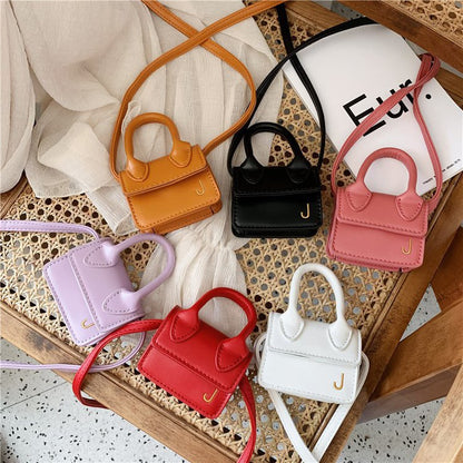 Shoulder Bag Girls Kids Children Handbags Portable Mini Coin Purse Messenger Crossbody Bag PU Mini Flip Bag Makeup Accessories Bags Gift Travel Holiday little small 9 * 4 * 13