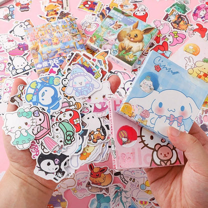 Kids Toddlers Princess Elsa Mickey Mouse Dinosaur Stickers Party Bag Fillers Boys Girls Teachers as Reward Craft Scrapbooking in Box Gift Set