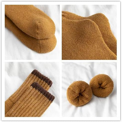 5 Pairs Ladies Thermal Socks Womens Warm Thick Heat Wool Knitting Socks Winter Christmas Gift UK Size 3~8