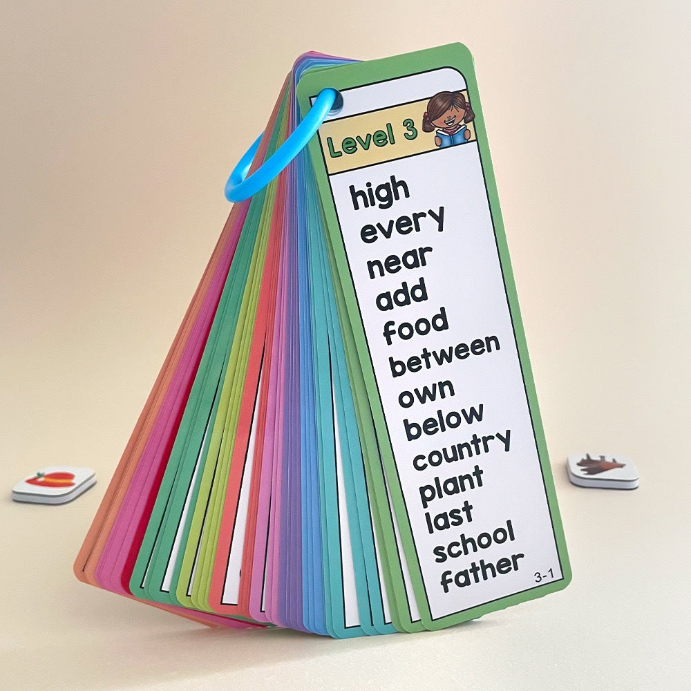 1000 Sight Words List 41 Double-Side Flash Cards, High Frequency Word Lists, ESL Teaching Materials Essential Teacher Teaching Aids for Primary School, Vocabulary Building (Set01 1000)