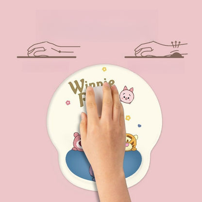 Cute Winnie Girls Boys Kids Women Mouse Mat Pad with Wrist Rest Computer PC Laptop Gaming Office School Study Home Desk Accessory