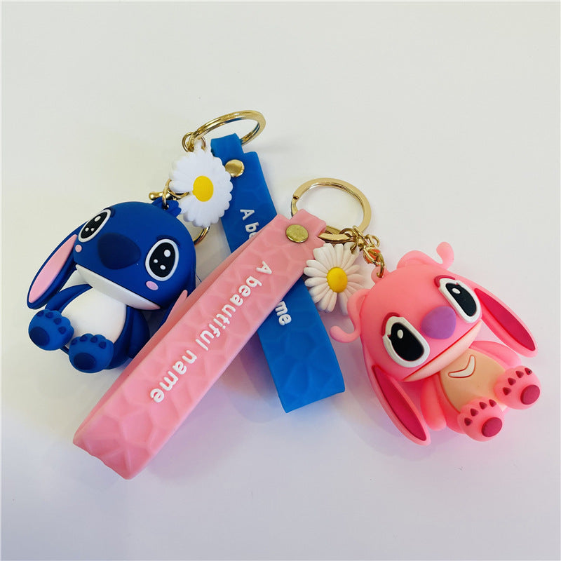 2PCS Buzz Keyring Keychain School bag Ornament Key Ring Decoration Cute Gifts for Women Girls Boys Pendant Chain Jewelry Gift For Kids