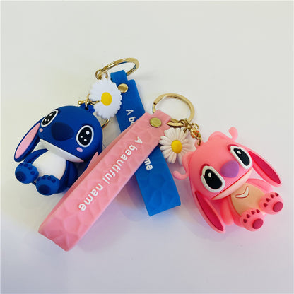 2PCS Buzz Keyring Keychain School bag Ornament Key Ring Decoration Cute Gifts for Women Girls Boys Pendant Chain Jewelry Gift For Kids