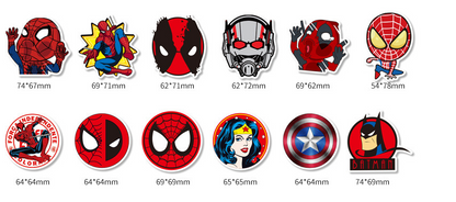 50pcs Princess Aven Superheros Toy Kids Stickers Luggage Laptop Skateboard Waterproof Party Bag Fillers Waterbottle Decal Graffiti Patches