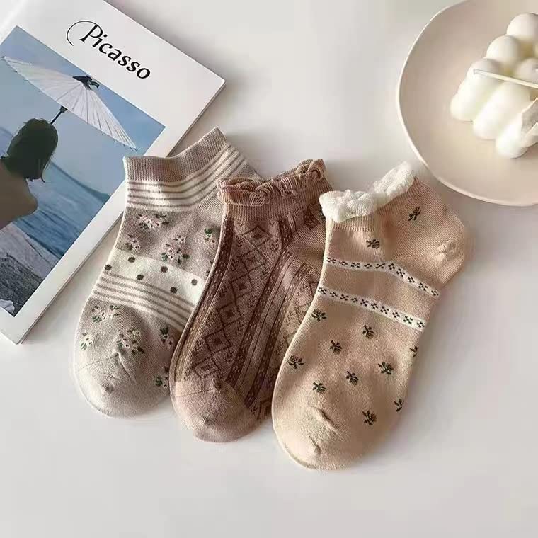 10 Pairs Ladies Ankle Socks low cut Trainer Socks Cotton Multipack heart animal Breathable Lightweight Sport Socks Casual Wear Gifts for Women