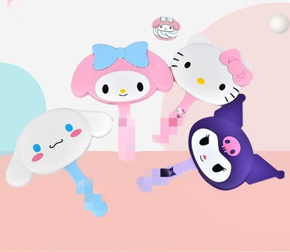 2 Pcs Girls Hair Brush Set, Fine Tooth Detangle Comb and Brush, Cute Travel Hairbrush for Girls Women Wet Dry Hair Curl Straight Styling