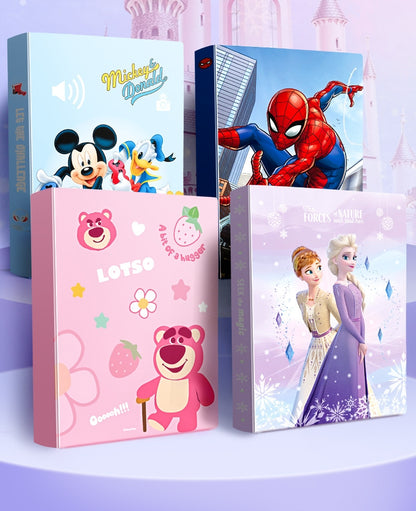 A4 Elsa Display Book Folder 30 Pockets Presentation Project Book Document Folder with Plastic SleevesLightweight Wallets for Document Office School Organization for Kids Adults (Spiderman)