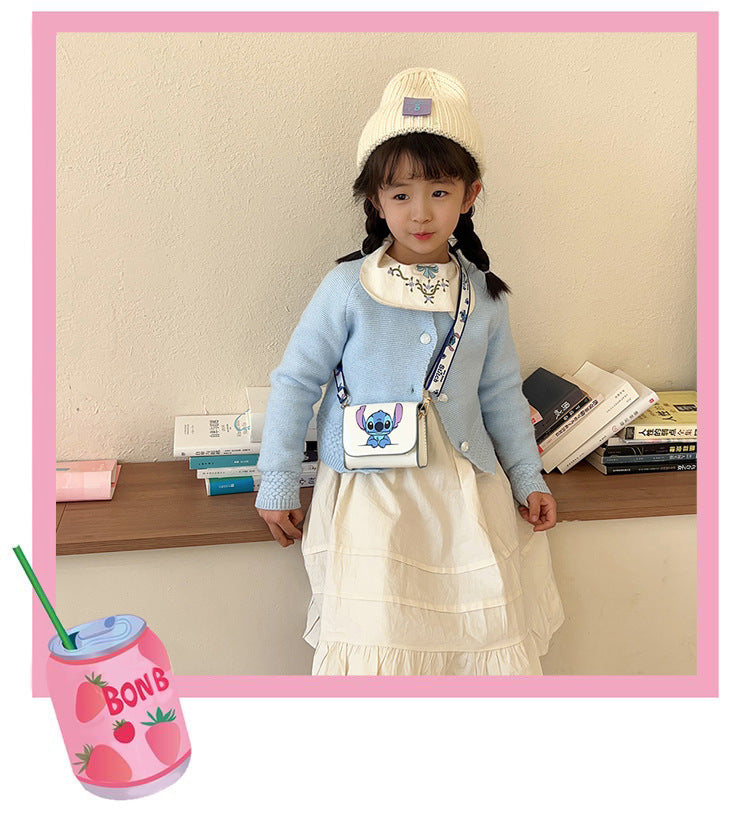 Stitch Small Crossbody Bags for Teens Girls Cute Lovely Kids Handbags Shoulder Bags Purse Gifts for Little Girls（Stitch）