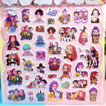 Kids Cartoon Puffy Stickers,Girls Kpop Hunters, 3D Stickers Variety Pack, Party Favor for Kids, Waterproof Stickers Cute Capybara (Kpop)