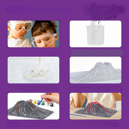 Make Your Own Volcano Eruption Stem Kit For Kids Science Experiments For Kids Age 7 - Craft- Chemistry Gifts(Set 01)