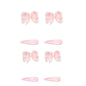 8pcs Women Kids Snap Bow Hair Clip Set Ribbon School Uniform Bows Metal Barrette